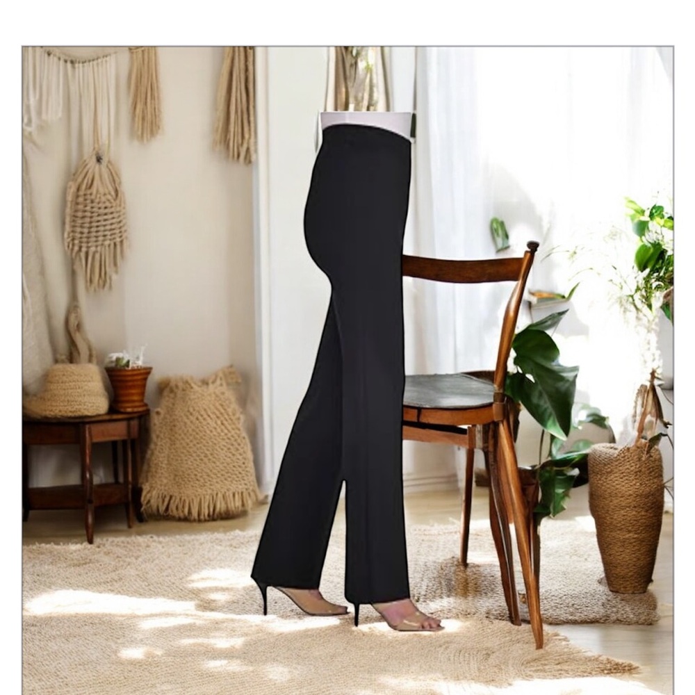 - Alia Nygard Black Pullon Pant- All Occasion Straight Leg-NWT-Slimming …